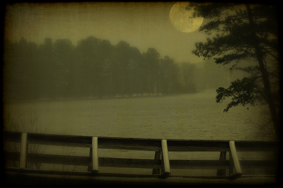 Moon Over Lake Devin